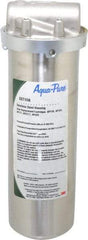 3M Aqua-Pure - 3/4 Inch Pipe, FNPT End Connections, 9-3/4 Inch Long Cartridge, 12.03 Inch Long, Cartridge Filter Housing without Pressure Relief - 1 Cartridge, 1-10 Max GPM Flow Rate, 300 psi Max Working Pressure, 304 Grade, Standard Housing - All Tool & Supply