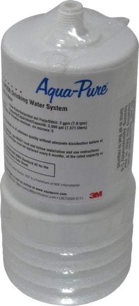 3M Aqua-Pure - 3-1/16" OD, 5µ, Cellulose Fiber 2/Pk. Replacement Cartridge for AP200 - 6-15/16" Long, Reduces Sediments, Tastes, Odors & Chlorine - All Tool & Supply