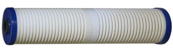 3M Aqua-Pure - 4-1/2" OD, 5µ, Cellulose Fiber Graded-Density Cartridge Filter - 20" Long, Reduces Sediments & Rust - All Tool & Supply