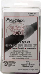 Nu-Calgon - 2" Wide x 3' Long General Purpose Pipe Repair Tape - -450 to 550°F, White - All Tool & Supply