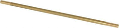 Made in USA - 12" Long, 3/8-16 Thread, Float Valve Rod - Brass, 1/2" Thread Length - All Tool & Supply