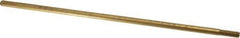 Made in USA - 12" Long, 5/16-18 Thread, Float Valve Rod - Brass, 1/2" Thread Length - All Tool & Supply