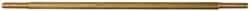 Made in USA - 12" Long, 1/8 NPT Thread, Float Valve Rod - Brass, 1/2" Thread Length - All Tool & Supply