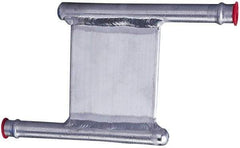 Lytron - 2" Long x 2" High, Beaded Connection Aluminum Tube Cold Plate - 3/8 OD Tube, Z Fluid Path Fluid Path, Ethylene Glycol & Water Mixture EGW Cooling, 0.13" Thick - All Tool & Supply