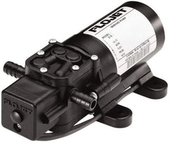 FloJet - 3/8 Inlet Size, 3/8 Outlet Size, Demand Switch 40 PSI, Diaphragm Spray Pump - 12 Input Voltage, Santoprene, Polypropylene, 1.00 Max GPM, Barbed - All Tool & Supply