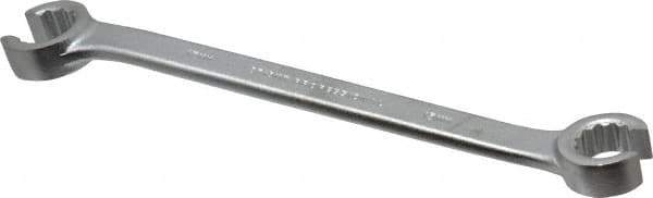 Proto - 15 x 17mm, Chrome Finish, Open End Flare Nut Wrench - 12 Points, 8" OAL, Steel, Double End Head - All Tool & Supply