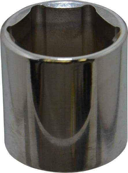 Proto - 3/8" Drive, Standard Hand Socket - 6 Points, 1-5/16" OAL, Chrome Vanadium, Chrome Finish - All Tool & Supply