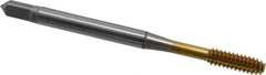 OSG - #6-32 UNC H5 Thread Limit Modified Bottoming Thread Forming Tap - Cobalt, TiN Finish, 2" OAL, 11/16" Thread Length, Right Hand Thread, Series HY-PRO NRT - All Tool & Supply