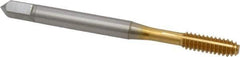 OSG - #10-24 UNC H6 Thread Limit Modified Bottoming Thread Forming Tap - Cobalt, TiN Finish, 2-3/8" OAL, 7/8" Thread Length, Right Hand Thread, Series HY-PRO NRT - All Tool & Supply