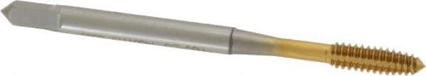 OSG - #6-32 UNC H5 Thread Limit Plug Thread Forming Tap - Cobalt, TiN Finish, 2" OAL, 11/16" Thread Length, Right Hand Thread, Series HY-PRO NRT - All Tool & Supply