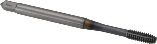 OSG - #5-40 UNC H3 Thread Limit Modified Bottoming Thread Forming Tap - Powdered Metal High Speed Steel, TiCN Finish, 1-15/16" OAL, 5/8" Thread Length, Right Hand Thread, Series EXOTAP NRT - All Tool & Supply