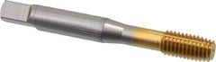 OSG - M8x1.25 Metric Coarse D9 Thread Limit Plug Thread Forming Tap - Cobalt, TiN Finish, 2-23/32" OAL, 1-1/8" Thread Length, Right Hand Thread, Series HY-PRO NRT - All Tool & Supply