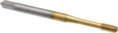 OSG - M3x0.50 Metric Coarse D5 Thread Limit Bottoming Thread Forming Tap - Cobalt, TiN Finish, 1-15/16" OAL, 5/8" Thread Length, Right Hand Thread, Series HY-PRO NRT - All Tool & Supply