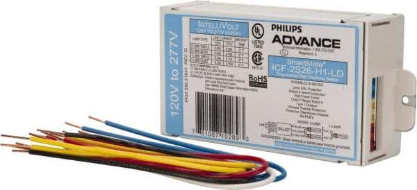 Philips Advance - 1 or 2 Lamp, 120-277 Volt, 0.23 to 0.45 Amp, 0 to 39, 40 to 79 Watt, Programmed Start, Electronic, Nondimmable Fluorescent Ballast - 0.93, 0.98, 1.00, 1.10, 1.12 Ballast Factor - All Tool & Supply