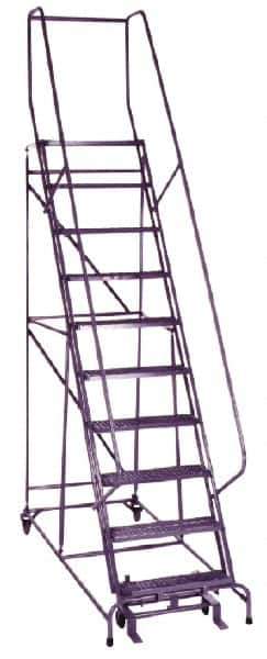 Cotterman - 192" 15 Step Ladder - 350 Lb Capacity, 150" Platform Height, 42" Base Width x 108" Depth, Grip Strut - All Tool & Supply