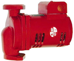 Bell & Gossett - 1/6 hp, 9-1/8" Long, 1 Phase, Cast Iron Housing, Noryl Impeller, Inline Circulator Pump - 115 Volt, 60 Hz, 6-3/8" Flange Width, Bell & Gossett Part No. 1BL002, 150 Max psi, ODP Motor - All Tool & Supply