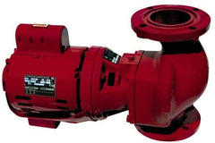 Bell & Gossett - 1/6 hp, 16-5/8" Long, 1 Phase, Cast Iron Housing, Brass Impeller, Inline Circulator Pump - 115 Volt, 60 Hz, 8-1/2" Flange Width, Bell & Gossett Part No. 102214, 125 Max psi, ODP Motor - All Tool & Supply