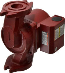 Bell & Gossett - 1/40 hp, 5-9/16" Long, 1 Phase, Cast Iron Housing, Polypropylene Impeller, Inline Circulator Pump - 115 Volt, 60 Hz, 6-3/8" Flange Width, Bell & Gossett Part No. 103267, 150 Max psi, ODP Motor - All Tool & Supply