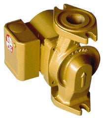 Bell & Gossett - 1/40 hp, 5-1/16" Long, 1 Phase, Brass Housing, Noryl Impeller, Inline Circulator Pump - 115 Volt, 60 Hz, 6-1/8" Flange Width, Bell & Gossett Part No. 103261, 150 Max psi, ODP Motor - All Tool & Supply