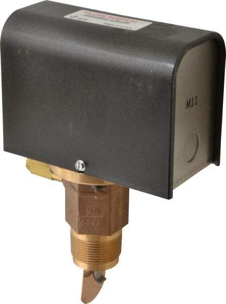 McDonnell & Miller - 300 psi, Brass Housing, General Purpose Flow Switch - 7.7 Flow Set Point, 4.8 to 998 GPM - All Tool & Supply