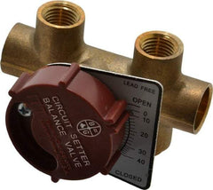 Bell & Gossett - 2" Pipe, Solder End Connections, Inline Calibrated Balance Valve - 5-1/8" Long, 4-1/8" High, 300 Max psi, Brass Body - All Tool & Supply