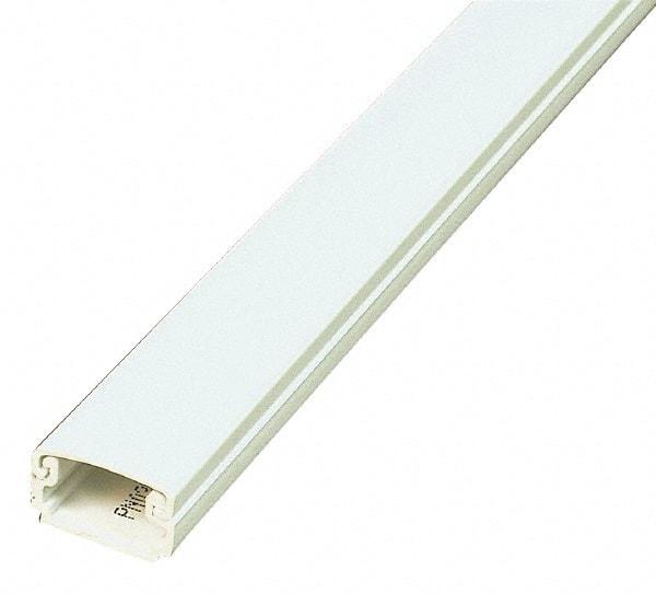 Wiremold - 2.44m Long x 1/2 Inch Deep x 13/16 Inch Wide, Raceway - Continuous Cover, 1 Channel, Ivory - All Tool & Supply