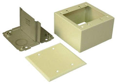 Wiremold - 2-7/8 Inch Wide x 4-3/4 Inch High, Raceway Box - Ivory, For Use with Wiremold 2400 Series Raceways - All Tool & Supply