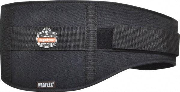 Ergodyne - Size M, Hook & Loop, Nylon/Foam Belt - 30 to 34" Waist, 7-3/4" Wide, Lumbar Support, Black - All Tool & Supply