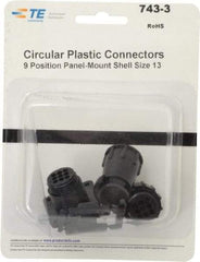 Tyco/Amp - Panel Mount Plug and Receptacle Kit - 13 to 9 AWG Compatible Wire Size - All Tool & Supply