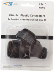 Tyco/Amp - Panel Mount Plug and Receptacle Kit - 24 to 23 AWG Compatible Wire Size - All Tool & Supply