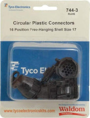 Tyco/Amp - Panel Mount Plug and Receptacle Kit - 16 to 17 AWG Compatible Wire Size - All Tool & Supply