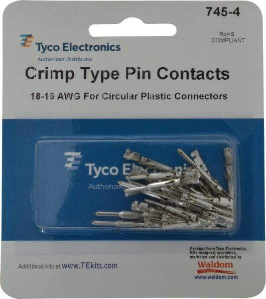 Tyco/Amp - 18 to 16 AWG Wire Modular Receptacle Plug Connector Pin Contact - All Tool & Supply