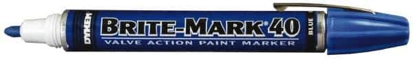 Dykem - Blue Oil-Based Paint Marker - Broad Tip, Oil Based - All Tool & Supply