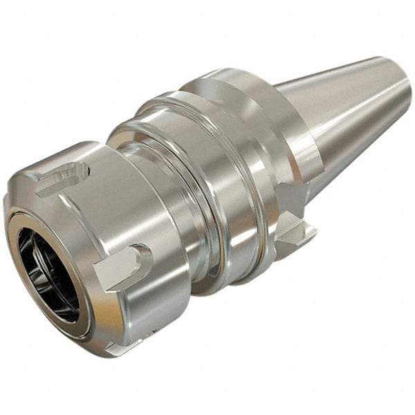 Iscar - 0.039" to 0.63" Capacity, 60mm Projection, BT30 Taper Shank, ER25 Collet Chuck - Through-Spindle - Exact Industrial Supply