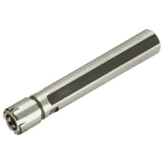 Iscar - 0.5mm to 7mm Capacity, 18.5mm Projection, Straight Shank, ER11 Collet Chuck - 158.5mm OAL, 16mm Shank Diam - Exact Industrial Supply