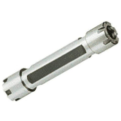 Iscar - 0.5mm to 7mm Capacity, 18.5mm Projection, Double End Straight Shank, ER11 Collet Chuck - 16mm Shank Diam - Exact Industrial Supply