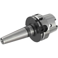 Iscar - 5mm Hole Diam, HSK63A Taper Shank Shrink Fit Tool Holder & Adapter - 111mm Projection, 10mm Nose Diam, 21mm Clamping Depth, 25,000 RPM, Through Coolant - Exact Industrial Supply