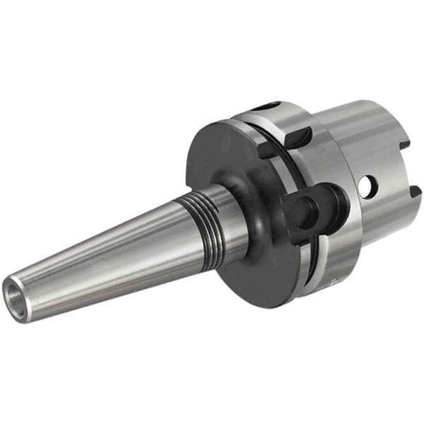 Iscar - 8mm Hole Diam, HSK63A Taper Shank Shrink Fit Tool Holder & Adapter - 111mm Projection, 14mm Nose Diam, 36mm Clamping Depth, 25,000 RPM, Through Coolant - Exact Industrial Supply