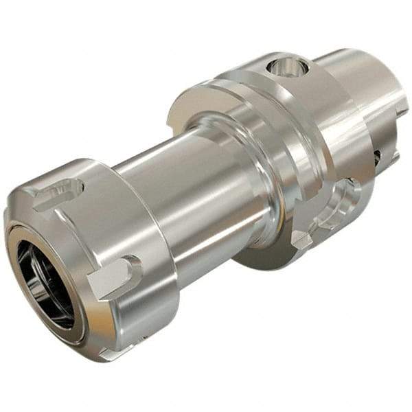 Iscar - 1mm to 16mm Capacity, 80mm Projection, HSK40A Hollow Taper, ER25 Collet Chuck - Through-Spindle - Exact Industrial Supply