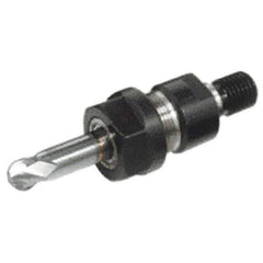 Iscar - 0.5mm to 10mm Capacity, 1-1/2" Projection, Threaded Shank, ER16 Collet Chuck - 58.1mm OAL - Exact Industrial Supply