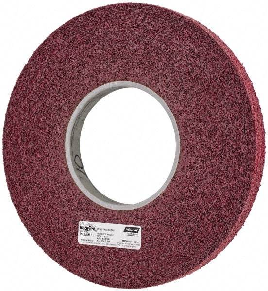 Norton - 12" Diam, 1" Face Width, 5" Center Hole, Medium Grade, Aluminum Oxide Deburring Wheel - Convolute, Density 6 Grade, 3,000 RPM - All Tool & Supply