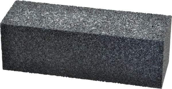 Made in USA - 6" Long x 2" Wide x 2" Thick, Silicon Carbide Sharpening Stone - Plain Rectangle, 24 Grit, Very Coarse Grade - All Tool & Supply