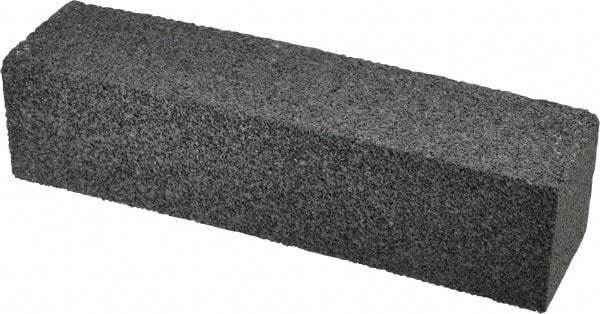 Made in USA - 8" Long x 2" Wide x 2" Thick, Silicon Carbide Sharpening Stone - Plain Rectangle, 24 Grit, Very Coarse Grade - All Tool & Supply