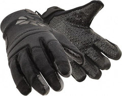 HexArmor - Size M (8), ANSI Cut Lvl A9, Puncture Lvl 2, Silicone Rubber Coated SuperFabric Cut & Puncture Resistant Gloves - Palm Coated, SuperFabric Lining, Hook & Loop Cuff, Gray, Paired - All Tool & Supply