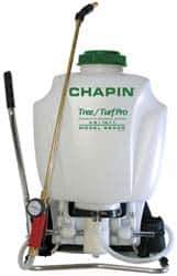 Chapin - 4 Gal Garden Backpack Sprayer - Reinforced Hose, Polyethylene Tank, For Industrial Applications - All Tool & Supply