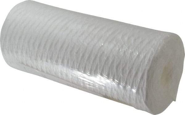 Pentair - 4-1/2" OD, 1µ, Polypropylene String-Wound Cartridge Filter - 9-7/8" Long, Reduces Sediments - All Tool & Supply