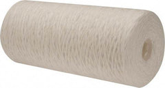 Pentair - 4-1/2" OD, 25µ, Polypropylene String-Wound Cartridge Filter - 9-7/8" Long, Reduces Sediments - All Tool & Supply