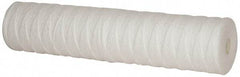 Pentair - 4-1/2" OD, 25µ, Polypropylene String-Wound Cartridge Filter - 20" Long, Reduces Sediments - All Tool & Supply