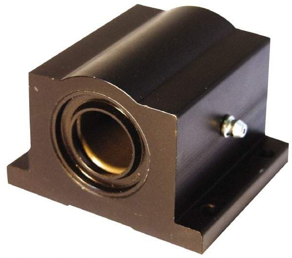 L.M76 - 1.0008" Inside Diam, Closed Single Pillow Block Linear Bearing - 3-1/4" Overall Width - All Tool & Supply