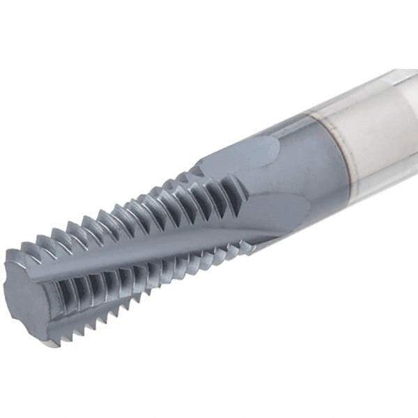 Iscar - M24x3.00 ISO, 5/8" Cutting Diam, 3 Flute, Solid Carbide Helical Flute Thread Mill - Internal Thread, 2.31" LOC, 4-1/2" OAL, 5/8" Shank Diam - All Tool & Supply